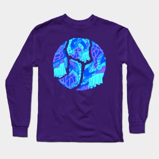 Blue Circle of Connection Long Sleeve T-Shirt